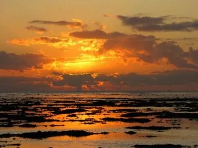 Zonsondergang boven Ameland